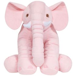Bichinho de Pelúcia Elefante Gigante Rosa - Buba