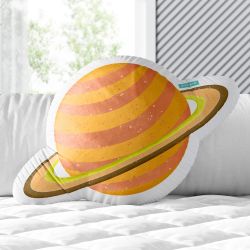 Almofada Saturno Amarelo 33cm